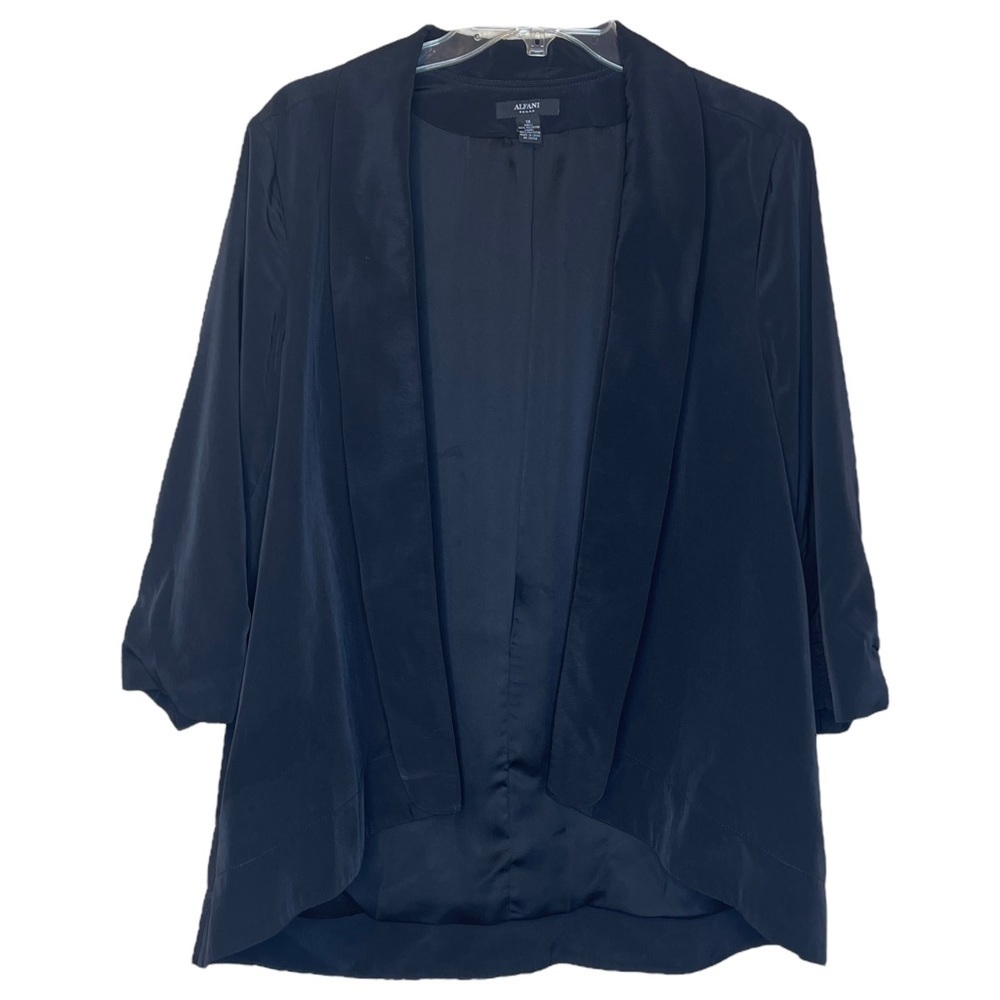 Alfani Black‎ 3/4 Sleeve Open Front Unlined Business Casual Blazer Women’s 1X